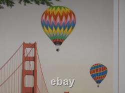 Fanch Ledan Golden Gate Bridge Lithograph Print Limited Edition Autographed