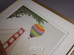 Fanch Ledan Golden Gate Bridge Lithograph Print Limited Edition Autographed