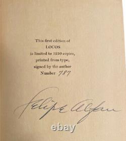 Felipe Alfau Signed First Edition Locos 1936 Limited Edition 787/1250 VG