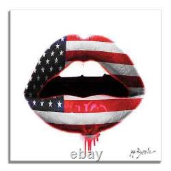 Flag USA D Print Limited Edition on Paper Signed, COA, Pop Art