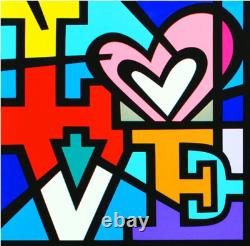 Four Loves, limited edition giclee on canvas, Jozza, 30X30 signed, un-stretched