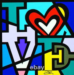 Four Loves, limited edition giclee on canvas, Jozza, 30X30 signed, un-stretched