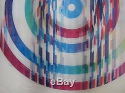 Framed Agamograph GALAXY 1 by Yaacov Agam Signed Numbered Limited Edition