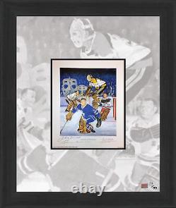 Framed Legends of the Crease Lithograph 4 Autographs Limited Edition of 99