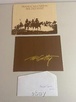 Frank C. McCarthy The Old West Limited Edition Signed Book 882/1500