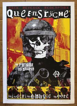 Frank Kozik SIGNED 17x24 Queensryche Anarchy Giclee Print PP LE 5 AUTOGRAPHED
