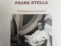 Frank Stella Lithograph (COA Original Signed Pen) Numbered Pencil