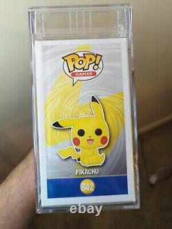 Funko Pop Pokemon Limited Edition Diamond Pikachu Signed Sarah Natochenny PSA 10