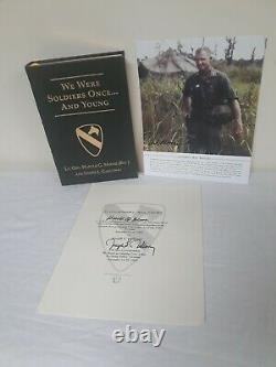 GENERAL HAROLD MOORE & GALLOWAY Signed Book, Photo & Page We Were Soldiers Once