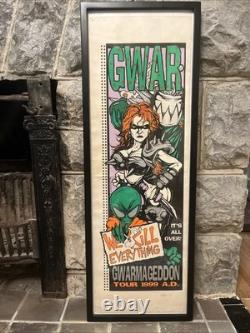 GWAR -Gwarmageddon Tour 1999 Original Limited Edition Signed, Numbered Poster