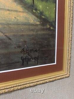 G. Harvey Signed Limited Edition Print 1600 Pennsylvania Ave. 344/1250 Framed