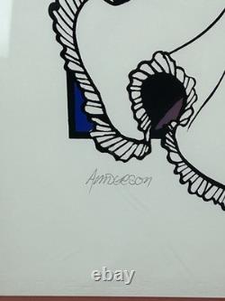 Gayle Anderson Signed Serigraph 13/20 Art Deco Dancer Framed Limited Edition Pri