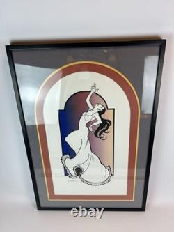 Gayle Anderson Signed Serigraph 13/20 Art Deco Dancer Framed Limited Edition Pri
