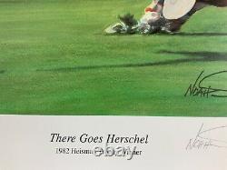 Georgia Bulldogs Signed Limited Edition Heisman Trophy Herschel Walker Print