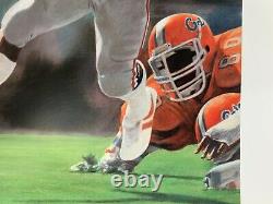 Georgia Bulldogs Signed Limited Edition Heisman Trophy Herschel Walker Print