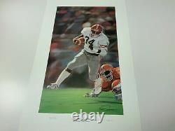 Georgia Bulldogs Signed Limited Edition Heisman Trophy Herschel Walker Print