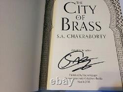 Goldsboro City Of Brass Trilogy signed sprayed first edition