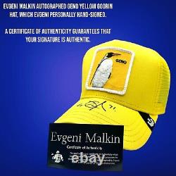Goorin Bros Limited Edition Trucker GENO EVGENI MALKIN NHL Autographed Certified