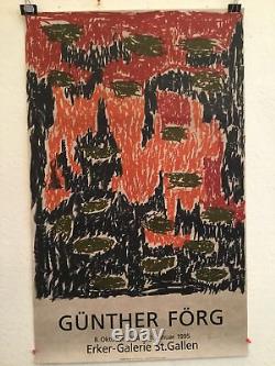 Gunter Förg Original Signed Lithograph Limited Edition Art Print