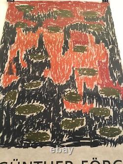 Gunter Förg Original Signed Lithograph Limited Edition Art Print