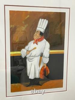 Guy Buffet Signed Serigraph Print Chef Albert Limited Edition 329/595