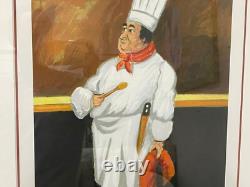 Guy Buffet Signed Serigraph Print Chef Albert Limited Edition 329/595