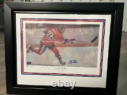 Guy Lafleur Autographed Limited Edition Lithograph #606/1110 Montreal Canadiens