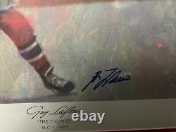 Guy Lafleur Autographed Limited Edition Lithograph #606/1110 Montreal Canadiens