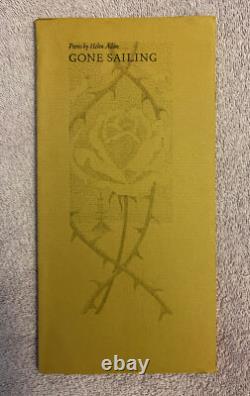 HELEN ADAM GONE SAILING Signed BEAT POETRY 1st ed. (1980) 1/1000 COPIES