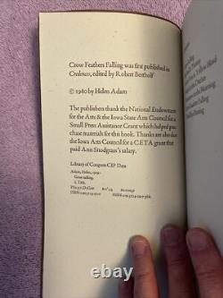 HELEN ADAM GONE SAILING Signed BEAT POETRY 1st ed. (1980) 1/1000 COPIES