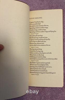 HELEN ADAM GONE SAILING Signed BEAT POETRY 1st ed. (1980) 1/1000 COPIES