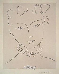 HENRI MATISSE Hand Signed 1951 Original Lithograph Pour Versailles