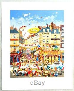 HIRO YAMAGATA MISS PARIS Hand Signed Limited Edition Serigraph #ED /300 RARE