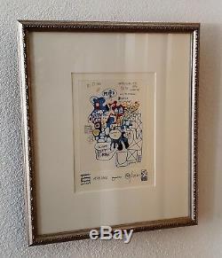 HUNDERTWASSER Original SIGNED Color Etching & Aquatint FRAMED Limited Edition 3