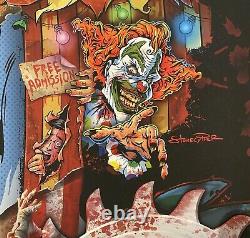 Halloween Horror Nights Jack The Clown Limited Edition Signed/Autographed Poster