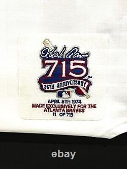 Hank Aaron Autographed 715 Commemorative 25th Anniversary Limited Edition Jersey