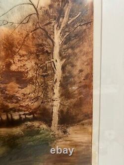 Harvey Kidder Signed Etching Print Titled Lake Path Limited Edition 50/200