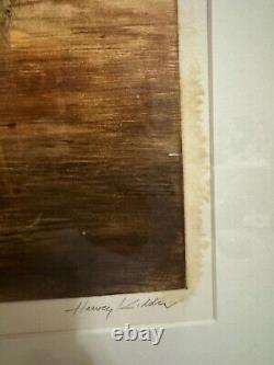 Harvey Kidder Signed Etching Print Titled Lake Path Limited Edition 50/200