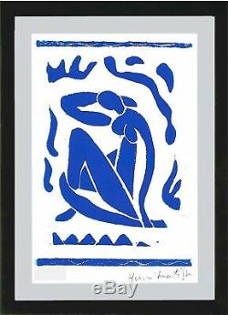 Henri Matisse Hand Signed Ltd Edition Print Blue Nude with COA (unframed)