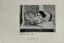 Henri Matisse, Original Hand-signed Lithograph with COA & Appraisal of $3,500#