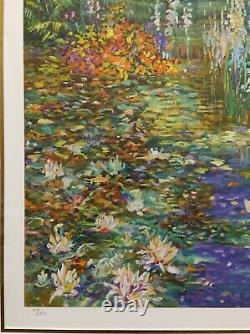 Henri Plisson Original Signed Impressionist Limited Edition Serigraph, LILI Pond