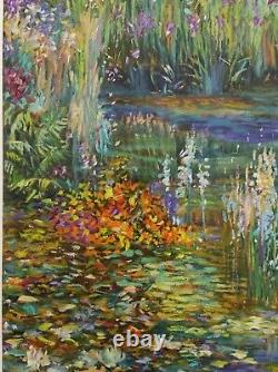 Henri Plisson Original Signed Impressionist Limited Edition Serigraph, LILI Pond