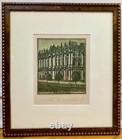 Hermitage Museum, signed limited edition lithograph, St. Petersburg
