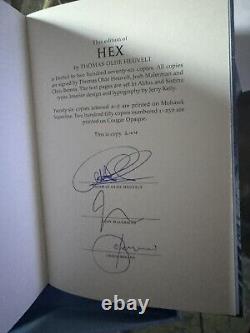 Hex Suntup Numbered Thomas Olde Heuvelt Signed 3X