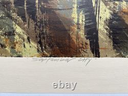Howard Bradford Signed & Dated Vintage Serigraph Print September City 1966