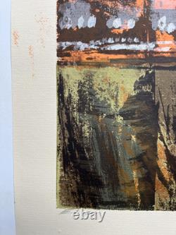 Howard Bradford Signed & Dated Vintage Serigraph Print September City 1966