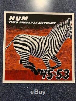 Hum Youd Prefer An Astronaut LP 1995 1st Press Black Vinyl with signed print