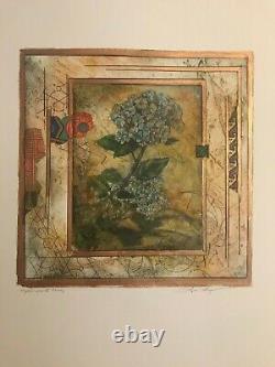 Hydrangea #Thirty Anldge Signed Mixed Media Limited Edition