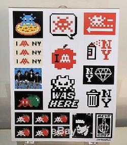 INVADER Lithograph Kit Stickers Print Signed SPACE Box Limited Edition Banksy