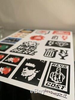 INVADER Lithograph Kit Stickers Print Signed SPACE Box Limited Edition Banksy